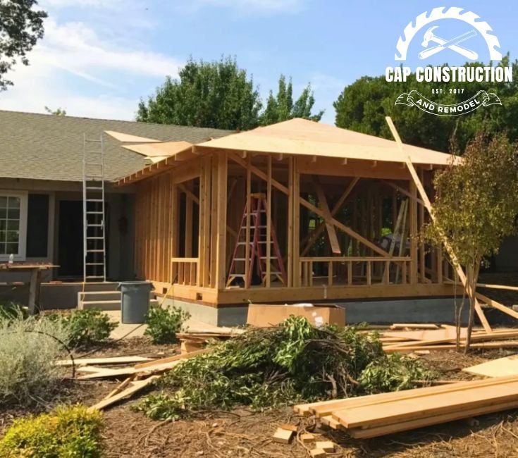 home addition cap construction
